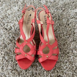 Guess Coral Wedge Sandals: Size 8